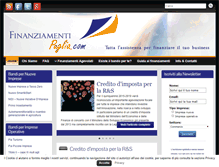 Tablet Screenshot of finanziamentipuglia.com
